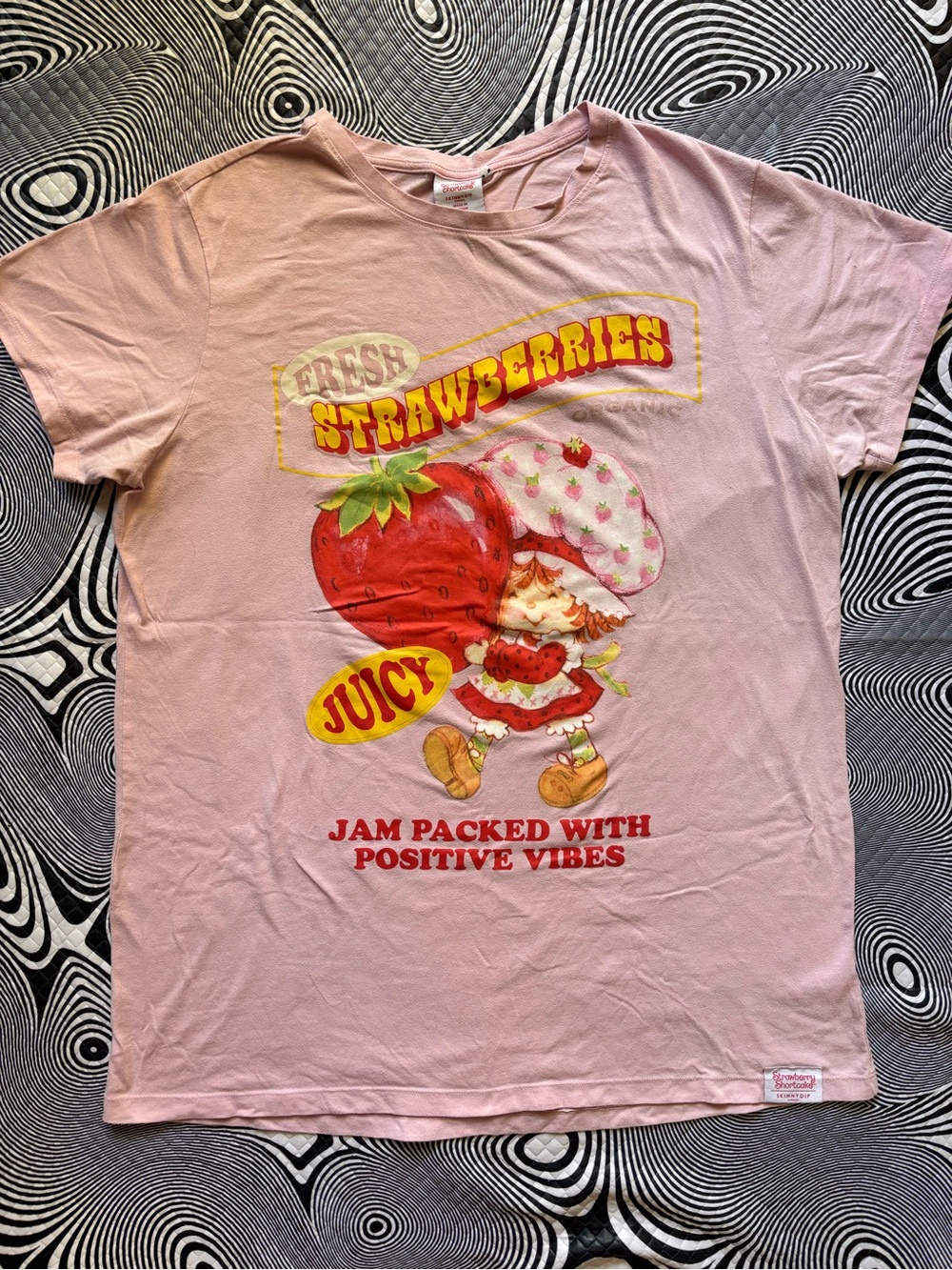 Skinny dip Strawberry Shortcake graphic tshirt